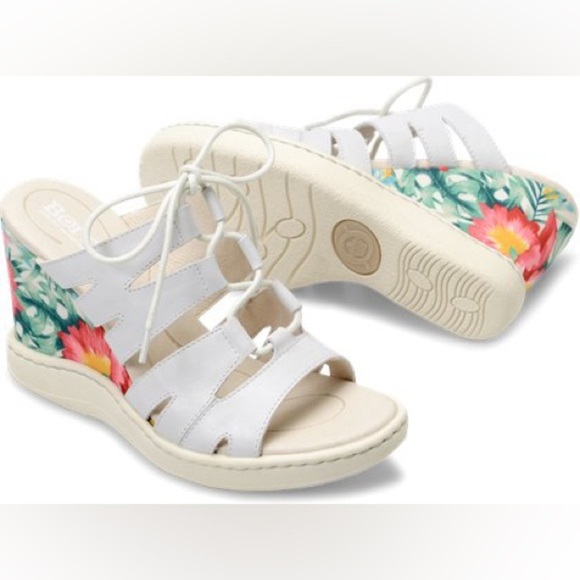 Born Piru Floral Wedge Sandals - Picture 2 of 11